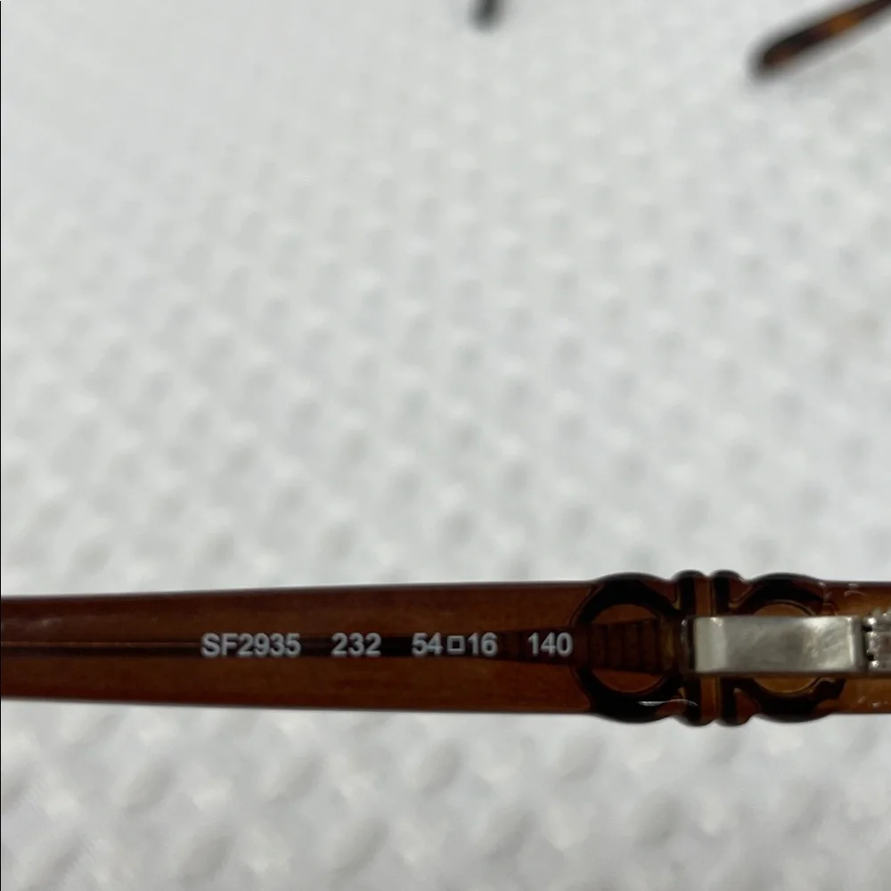 SALVATORE FERRAGAMO TRANSPARENT BROWN EYEGLASS FRAMES FTL-03-130